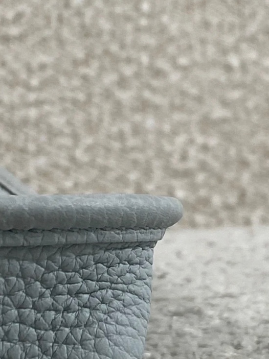 Authentic Pre-Owned Hermès Mini Evelyne TPM 16 m Bleu Pale / Gris - Picture 8 of 15